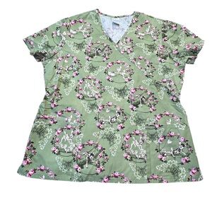 Disney Green and Pink Women's Top